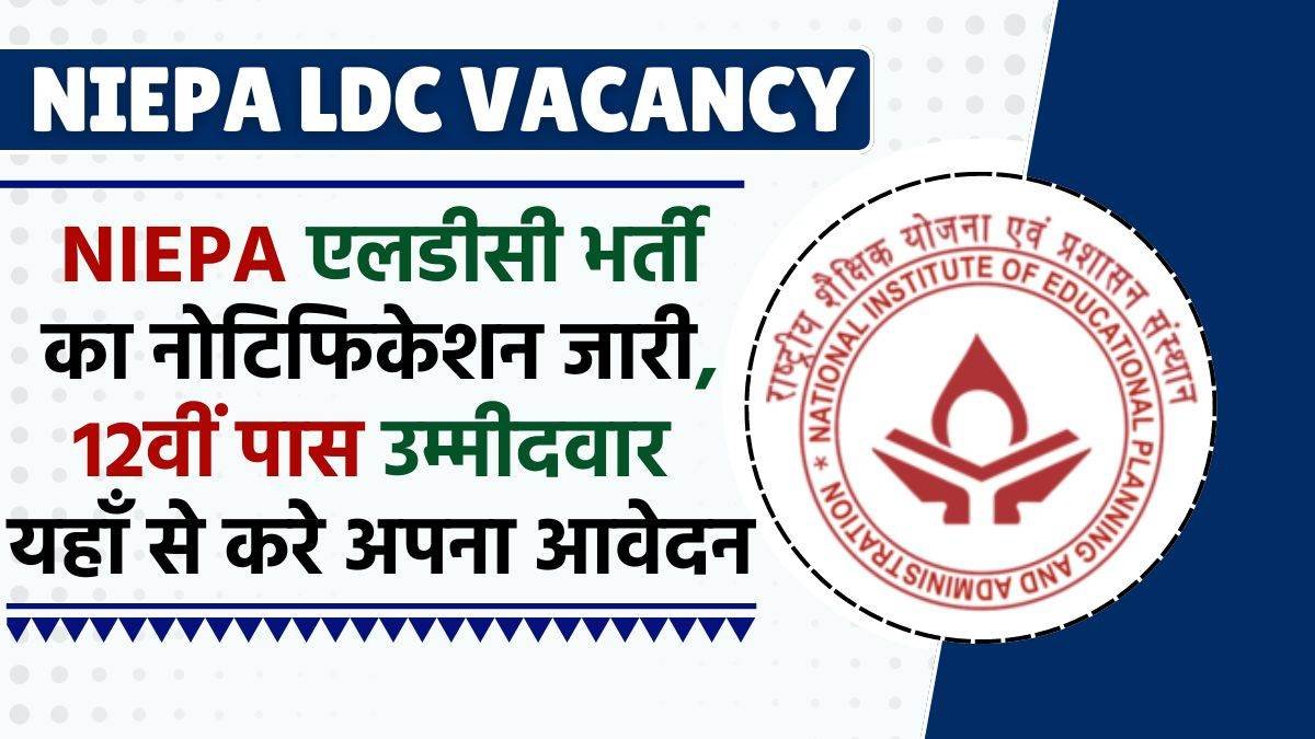 NIEPA LDC Vacancy 2024