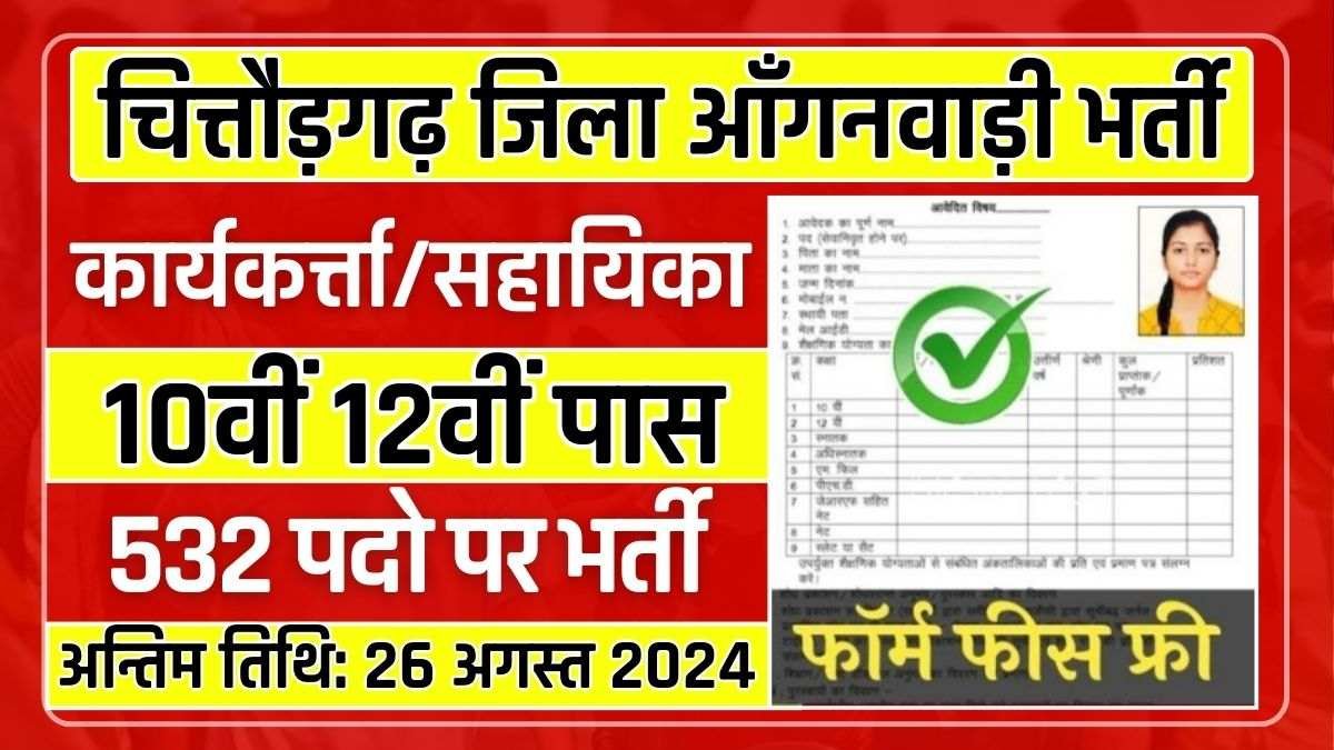 Chittorgarh District Anganwadi Recruitment 2024