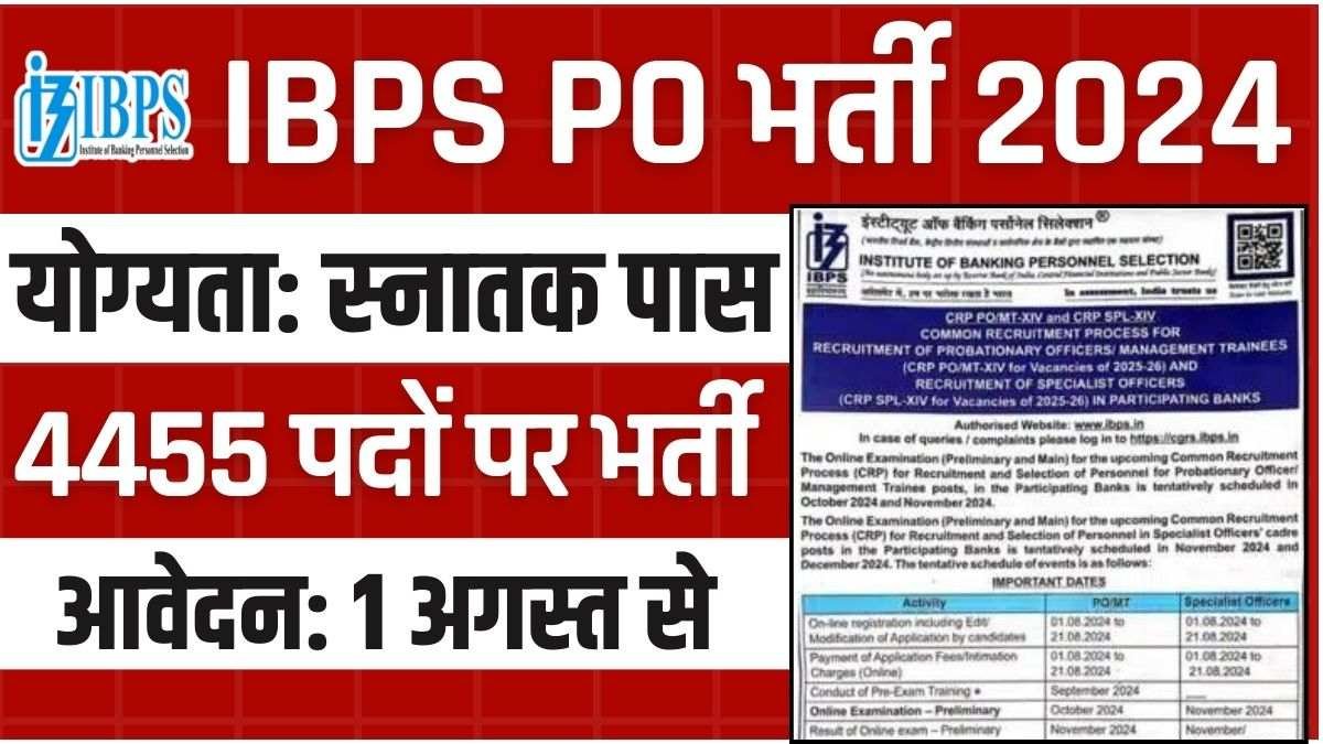 IBPS PO Bharti 2024 Notification